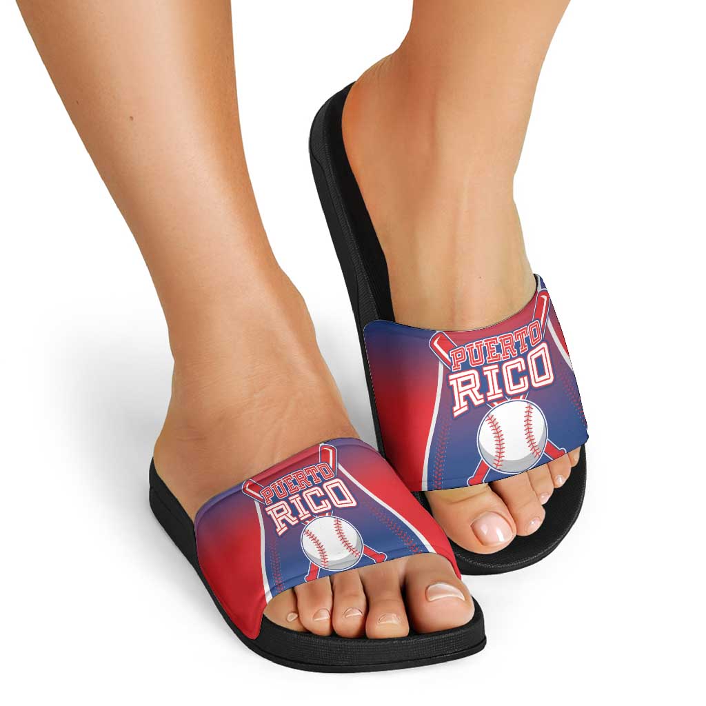 Puerto Rico Baseball Slide Sandals Unique Style