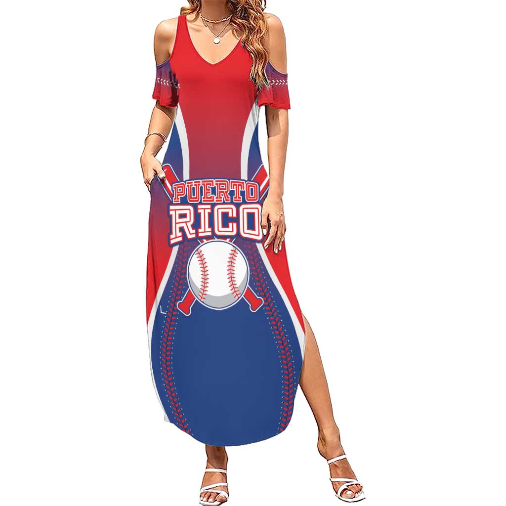 Puerto Rico Baseball Custom Summer Maxi Dress Unique Style
