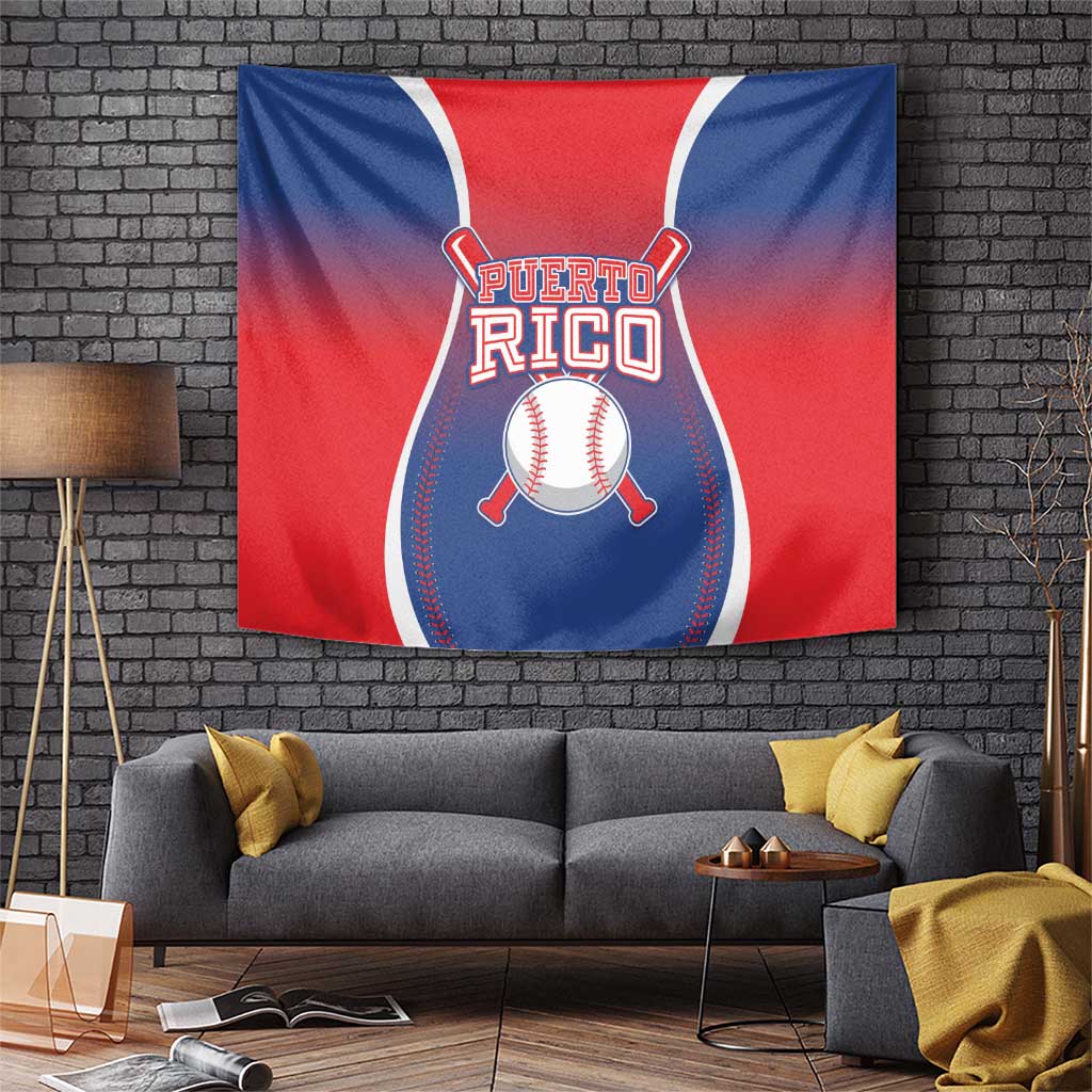 Puerto Rico Baseball Tapestry Unique Style