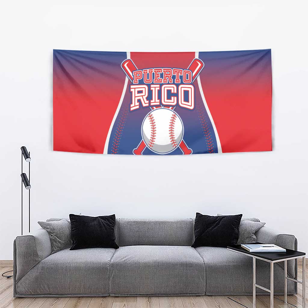 Puerto Rico Baseball Tapestry Unique Style