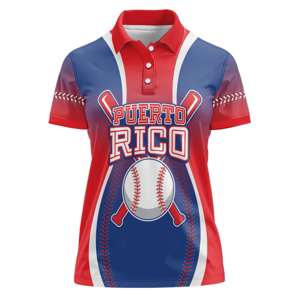 Puerto Rico Baseball Custom Women Polo Shirt Unique Style