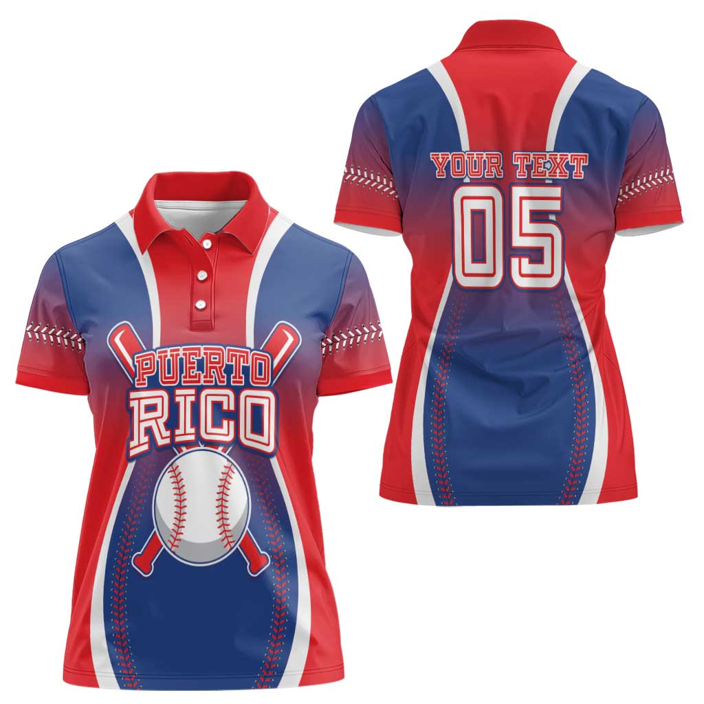 Puerto Rico Baseball Custom Women Polo Shirt Unique Style