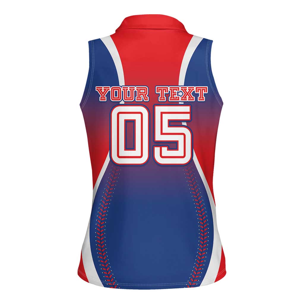 Puerto Rico Baseball Custom Women Sleeveless Polo Shirt Unique Style