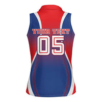 Puerto Rico Baseball Custom Women Sleeveless Polo Shirt Unique Style