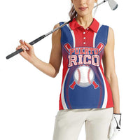 Puerto Rico Baseball Custom Women Sleeveless Polo Shirt Unique Style