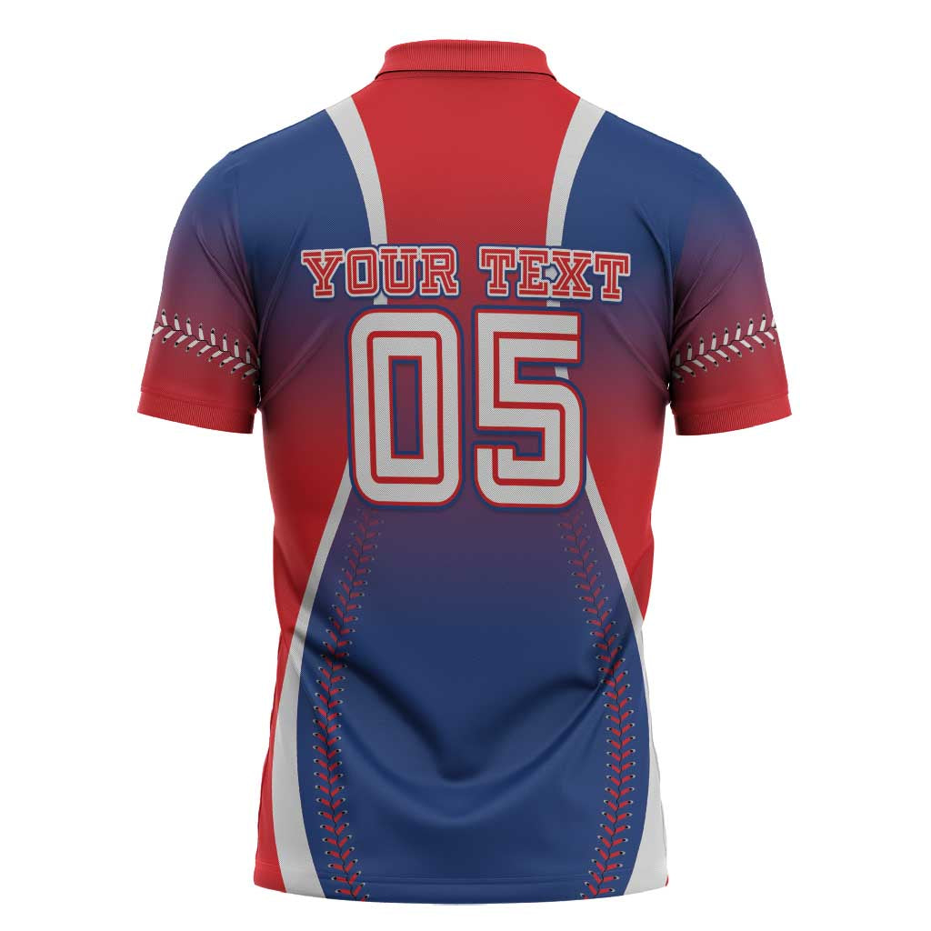 Puerto Rico Baseball Custom Zipper Polo Shirt Unique Style