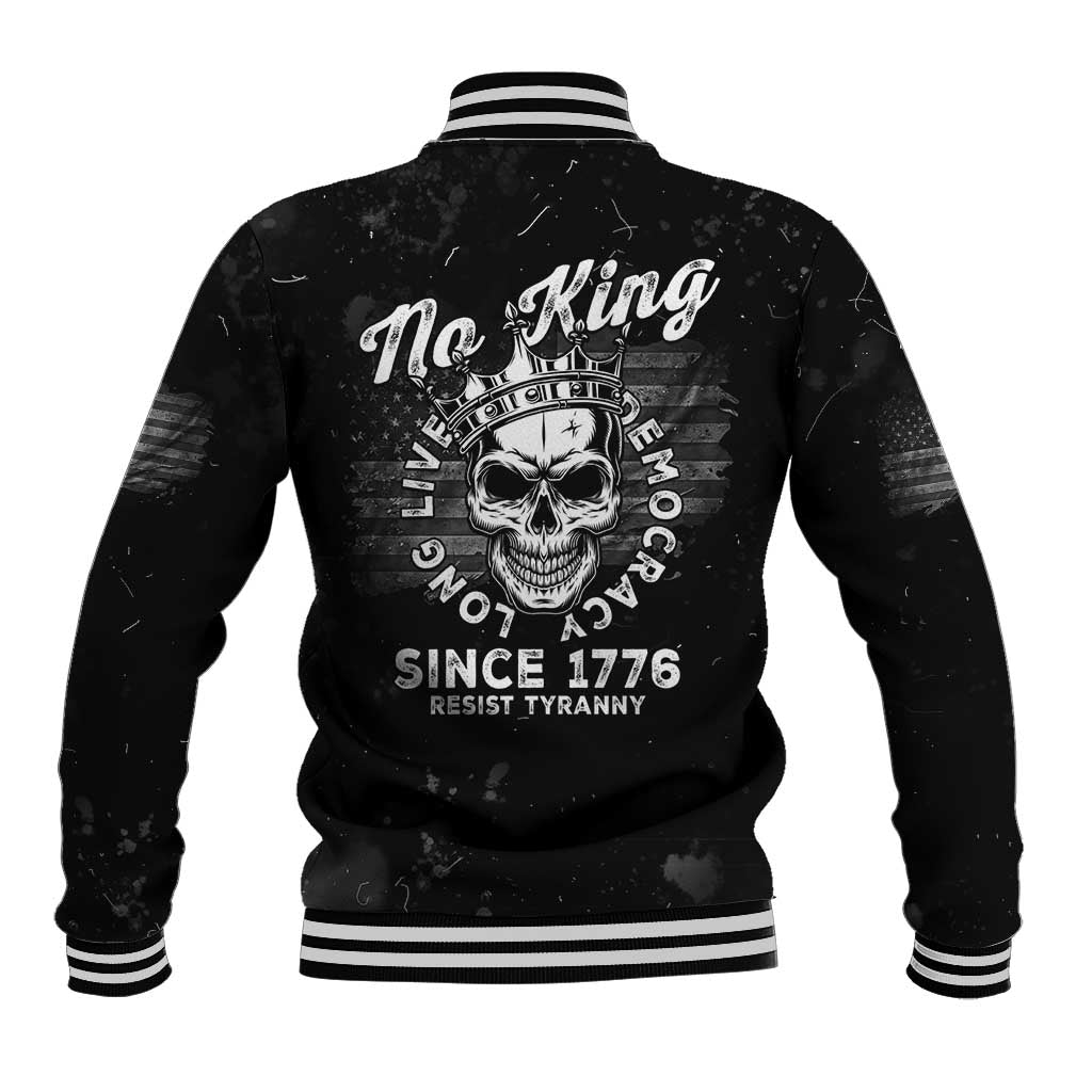No Kings In America Baseball Jacket Resist Tyranny - Wonder Print Shop