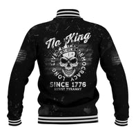 No Kings In America Baseball Jacket Resist Tyranny - Wonder Print Shop
