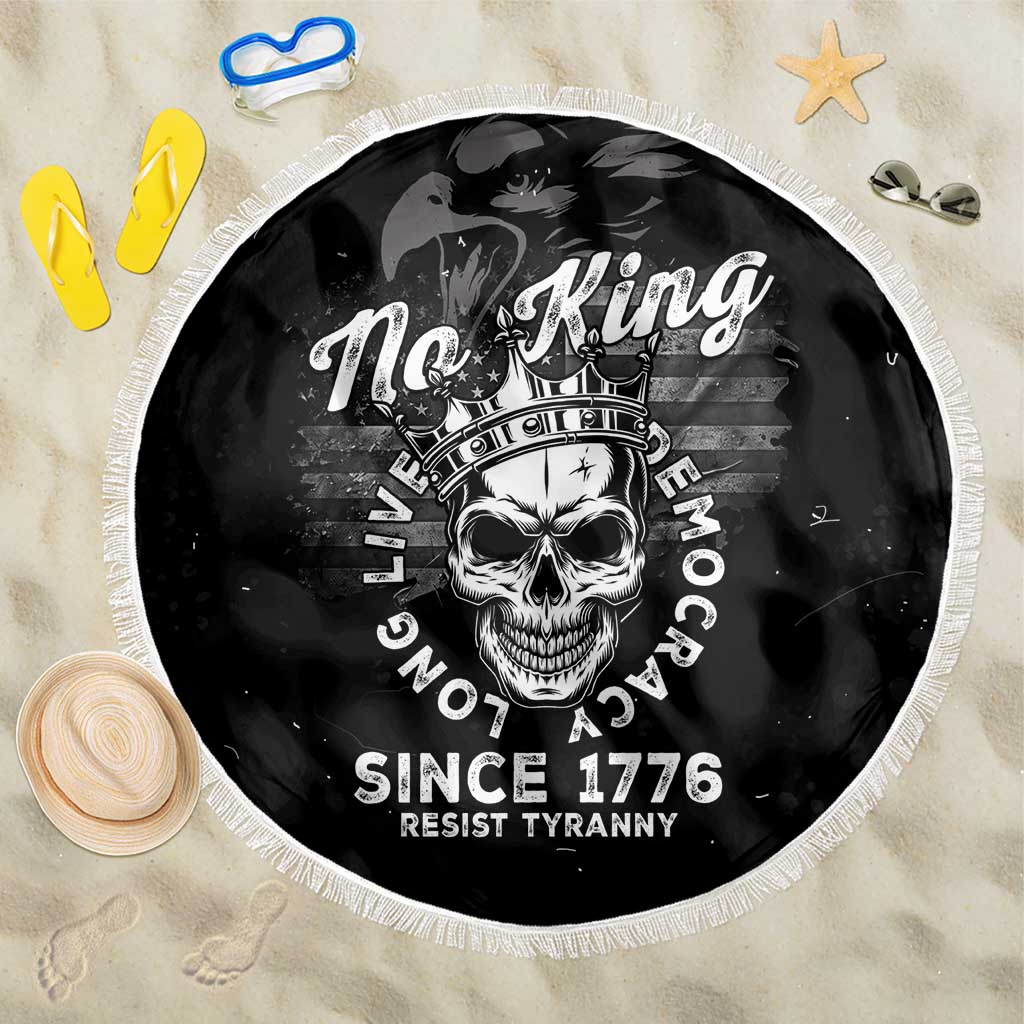 No Kings In America Beach Blanket Resist Tyranny - Wonder Print Shop