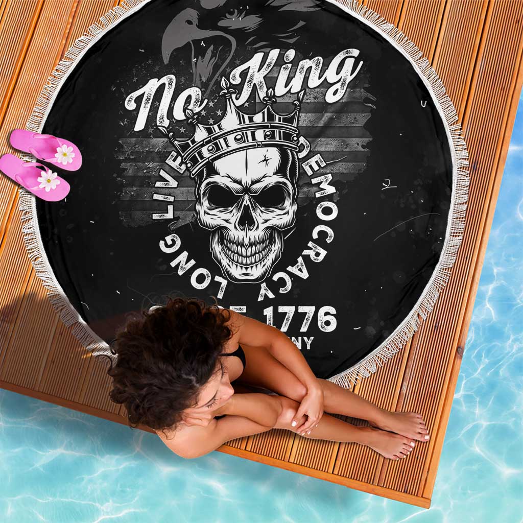 No Kings In America Beach Blanket Resist Tyranny - Wonder Print Shop