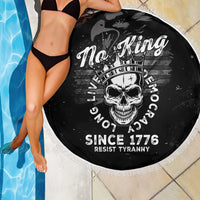 No Kings In America Beach Blanket Resist Tyranny - Wonder Print Shop