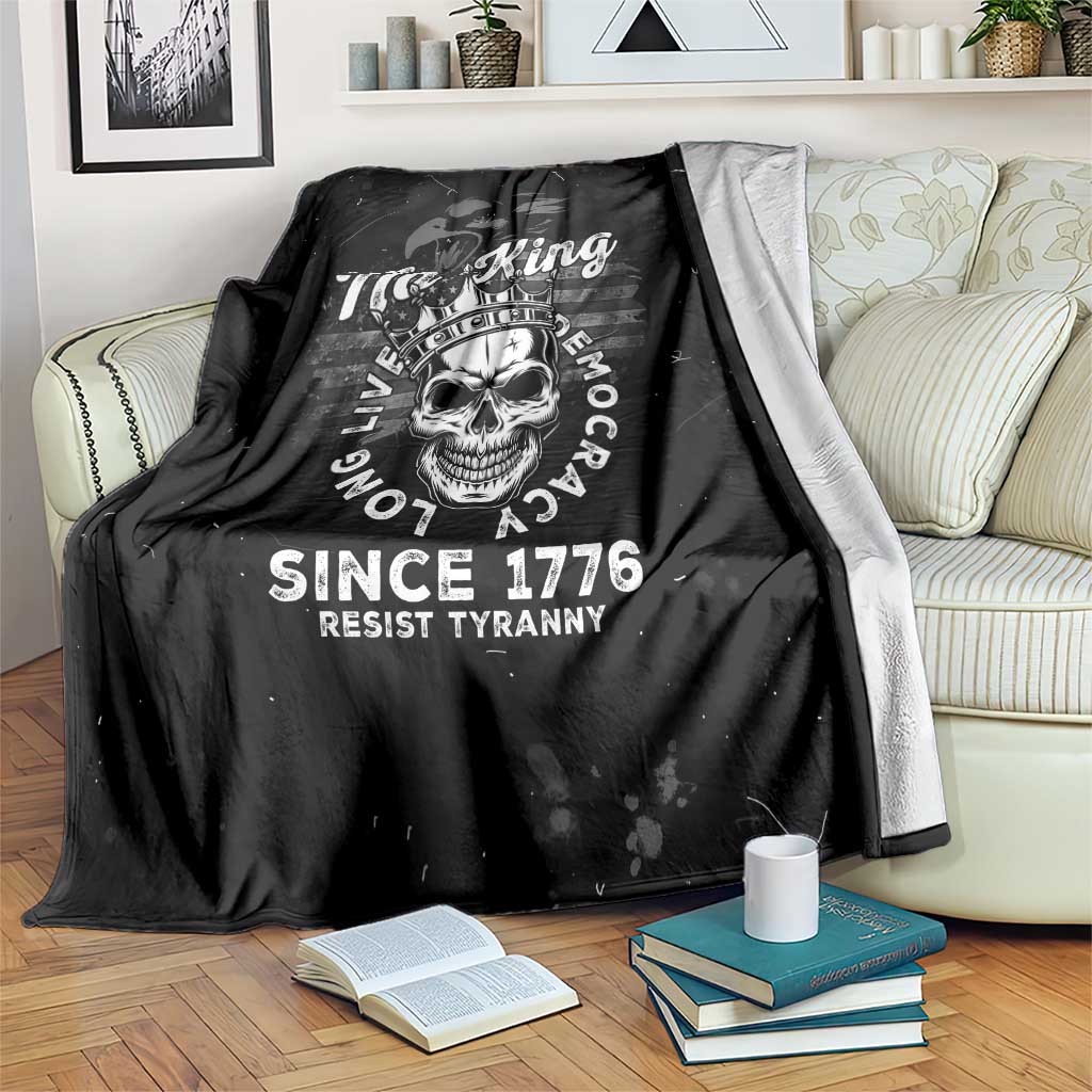 No Kings In America Blanket Resist Tyranny - Wonder Print Shop