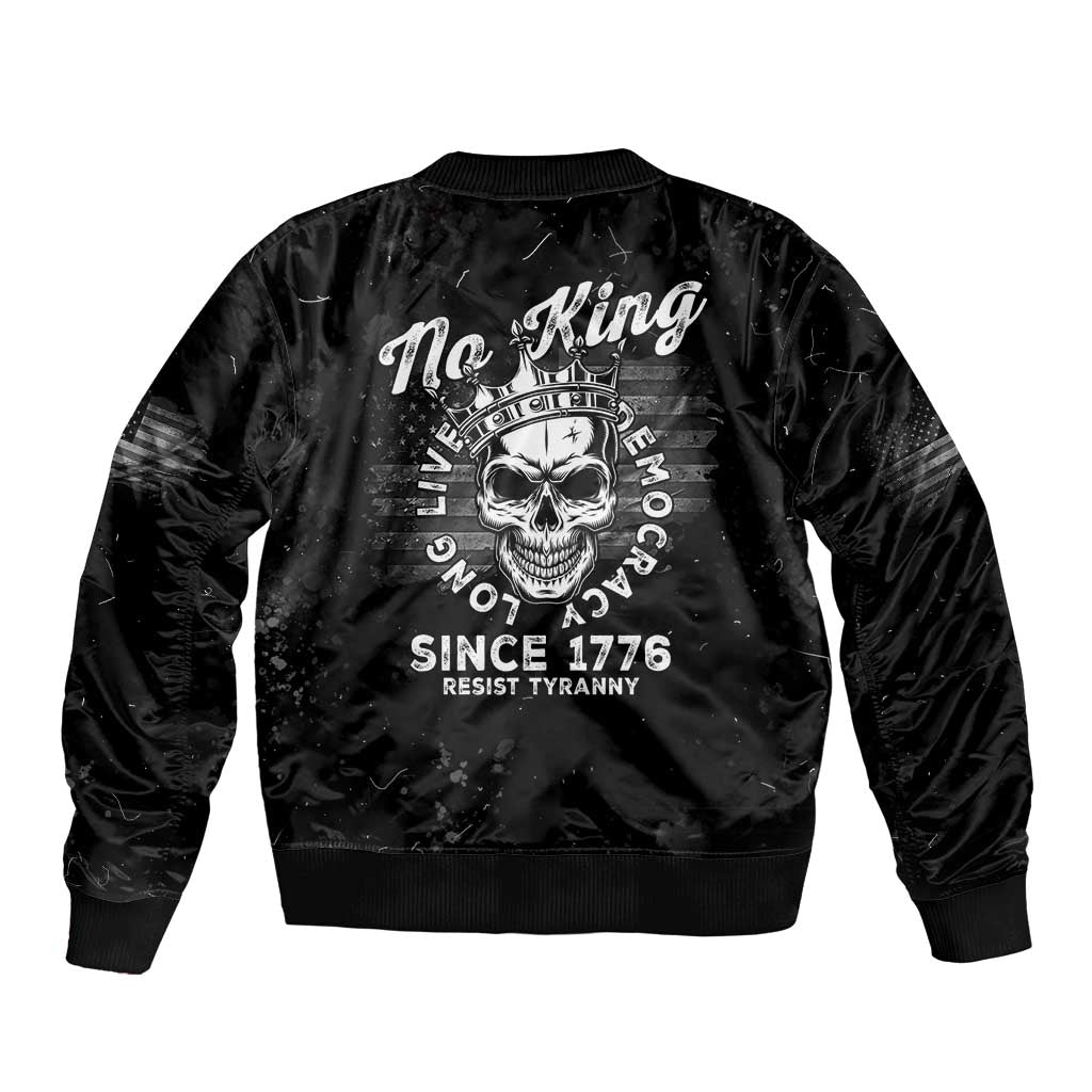 No Kings In America Bomber Jacket Resist Tyranny - Wonder Print Shop