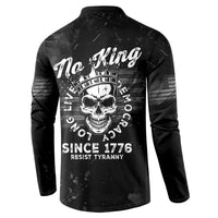 No Kings In America Button Sweatshirt Resist Tyranny - Wonder Print Shop