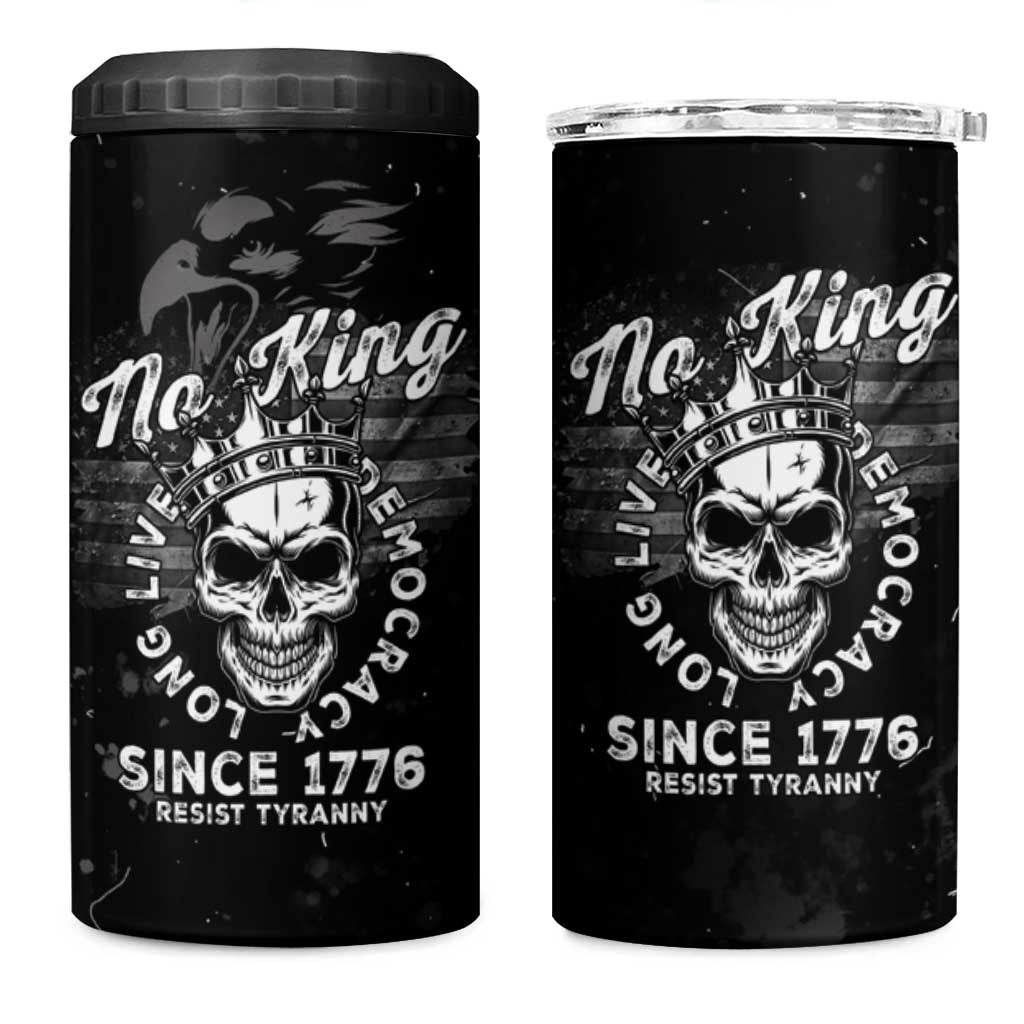 No Kings In America 4 in 1 Can Cooler Tumbler Resist Tyranny - Wonder Print Shop