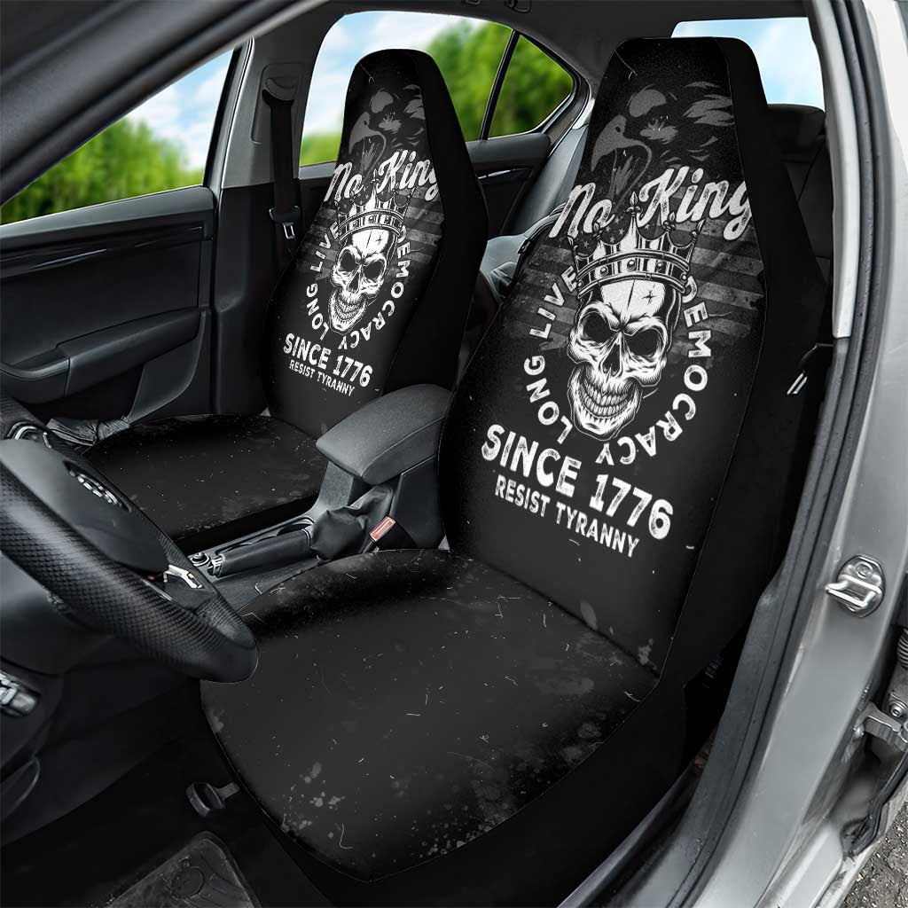 No Kings In America Car Seat Cover Resist Tyranny - Wonder Print Shop