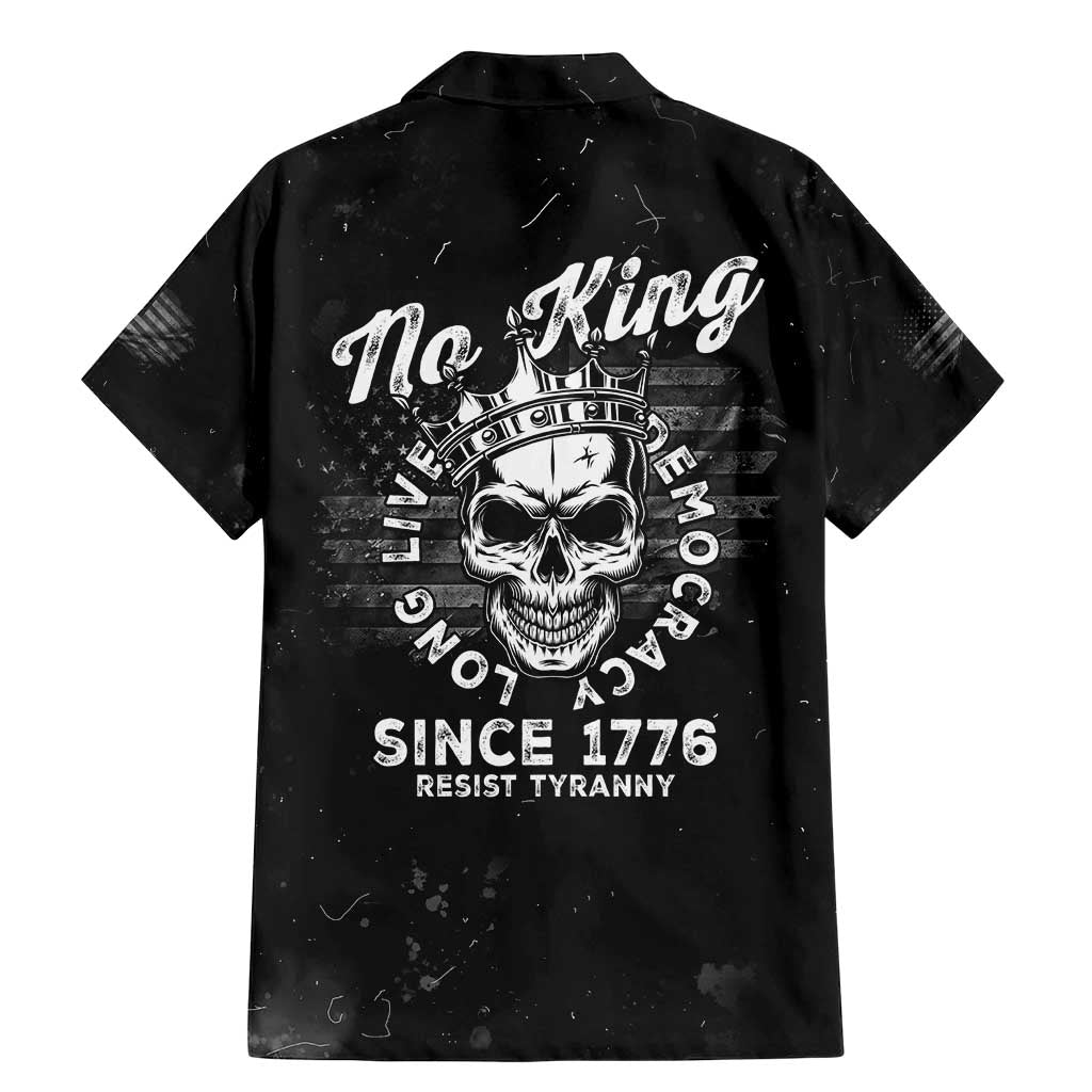 No Kings In America Family Matching Mermaid Dress and Hawaiian Shirt Resist Tyranny - Wonder Print Shop