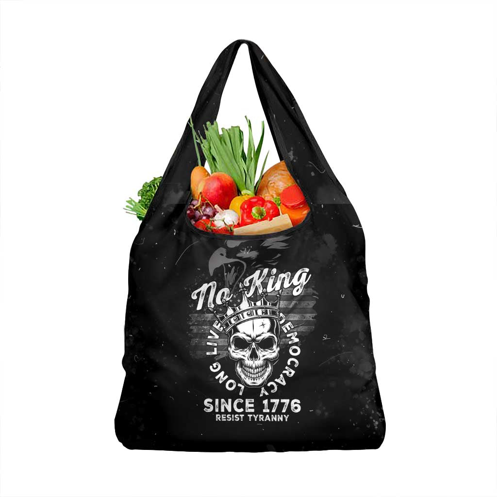 No Kings In America Grocery Bag Resist Tyranny - Wonder Print Shop
