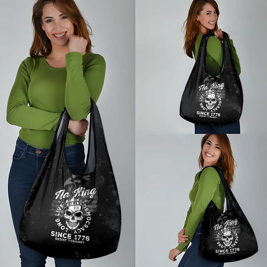 No Kings In America Grocery Bag Resist Tyranny - Wonder Print Shop