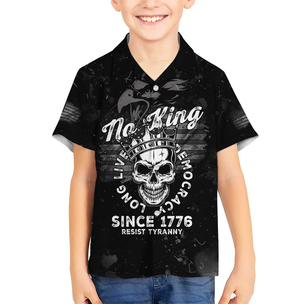 No Kings In America Hawaiian Shirt Resist Tyranny - Wonder Print Shop