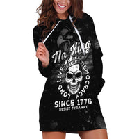 No Kings In America Hoodie Dress Resist Tyranny - Wonder Print Shop