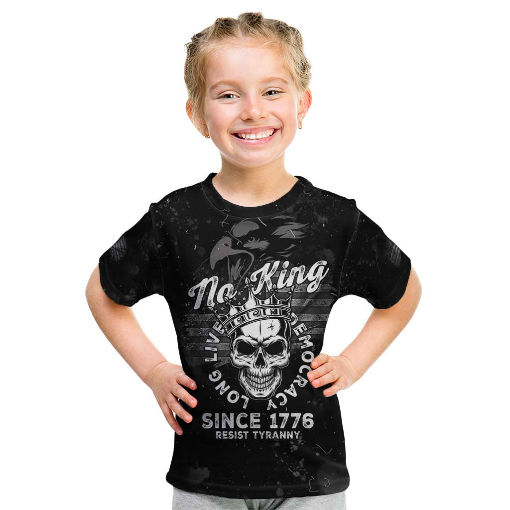 No Kings In America Kid T Shirt Resist Tyranny - Wonder Print Shop