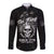 No Kings In America Long Sleeve Button Shirt Resist Tyranny - Wonder Print Shop