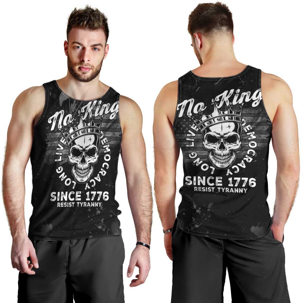 No Kings In America Men Tank Top Resist Tyranny - Wonder Print Shop