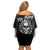 No Kings In America Off Shoulder Short Dress Resist Tyranny - Wonder Print Shop