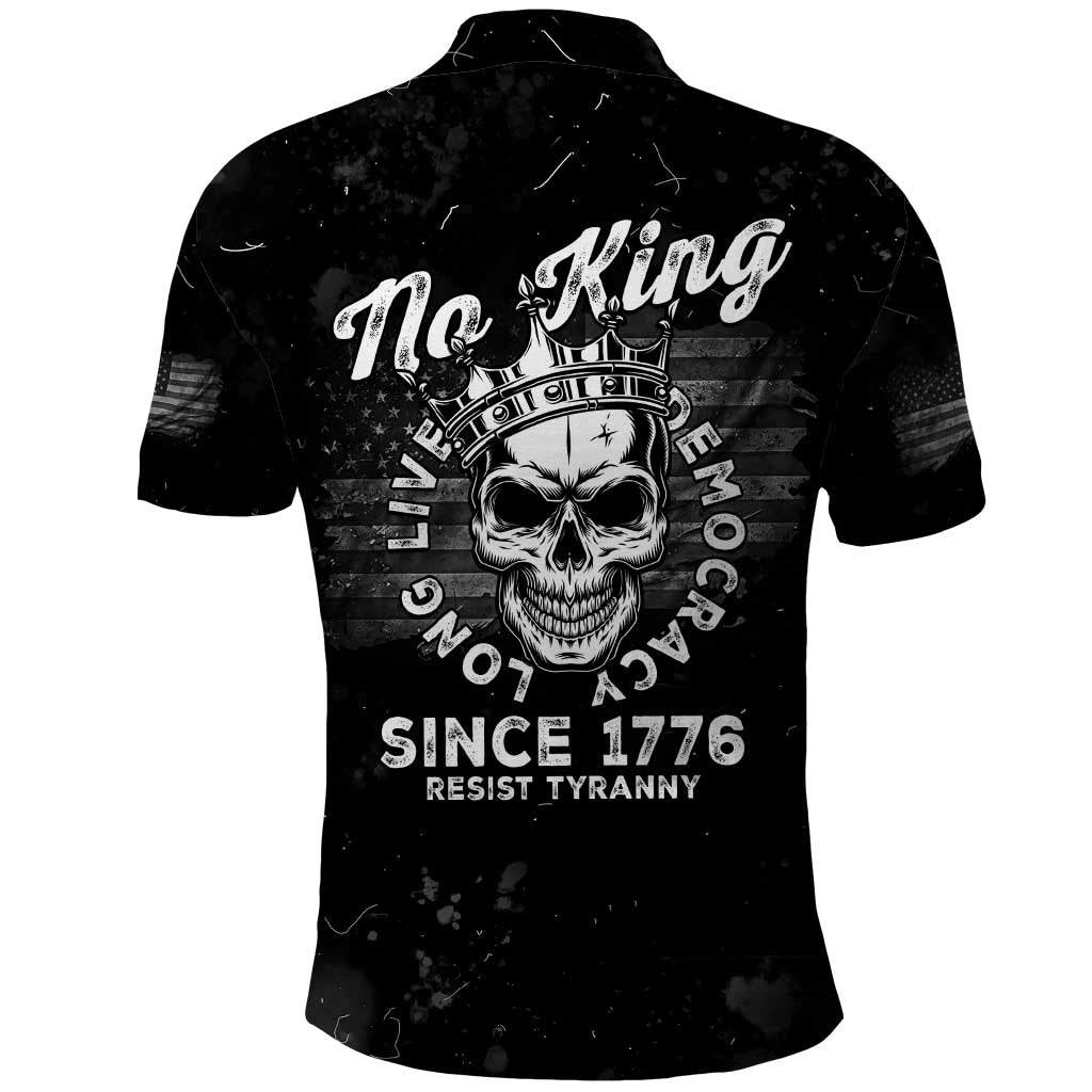 No Kings In America Polo Shirt Resist Tyranny - Wonder Print Shop