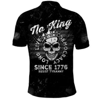 No Kings In America Polo Shirt Resist Tyranny - Wonder Print Shop
