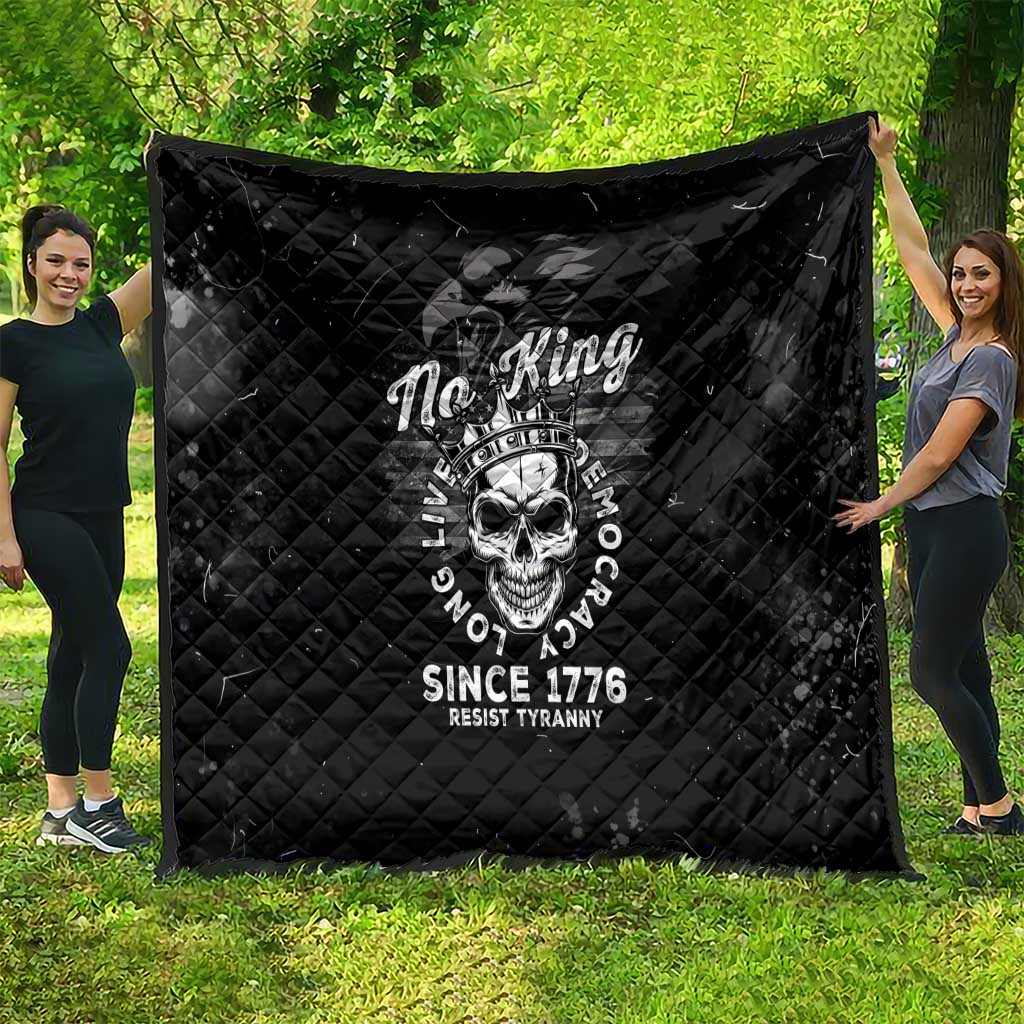 No Kings In America Quilt Resist Tyranny - Wonder Print Shop