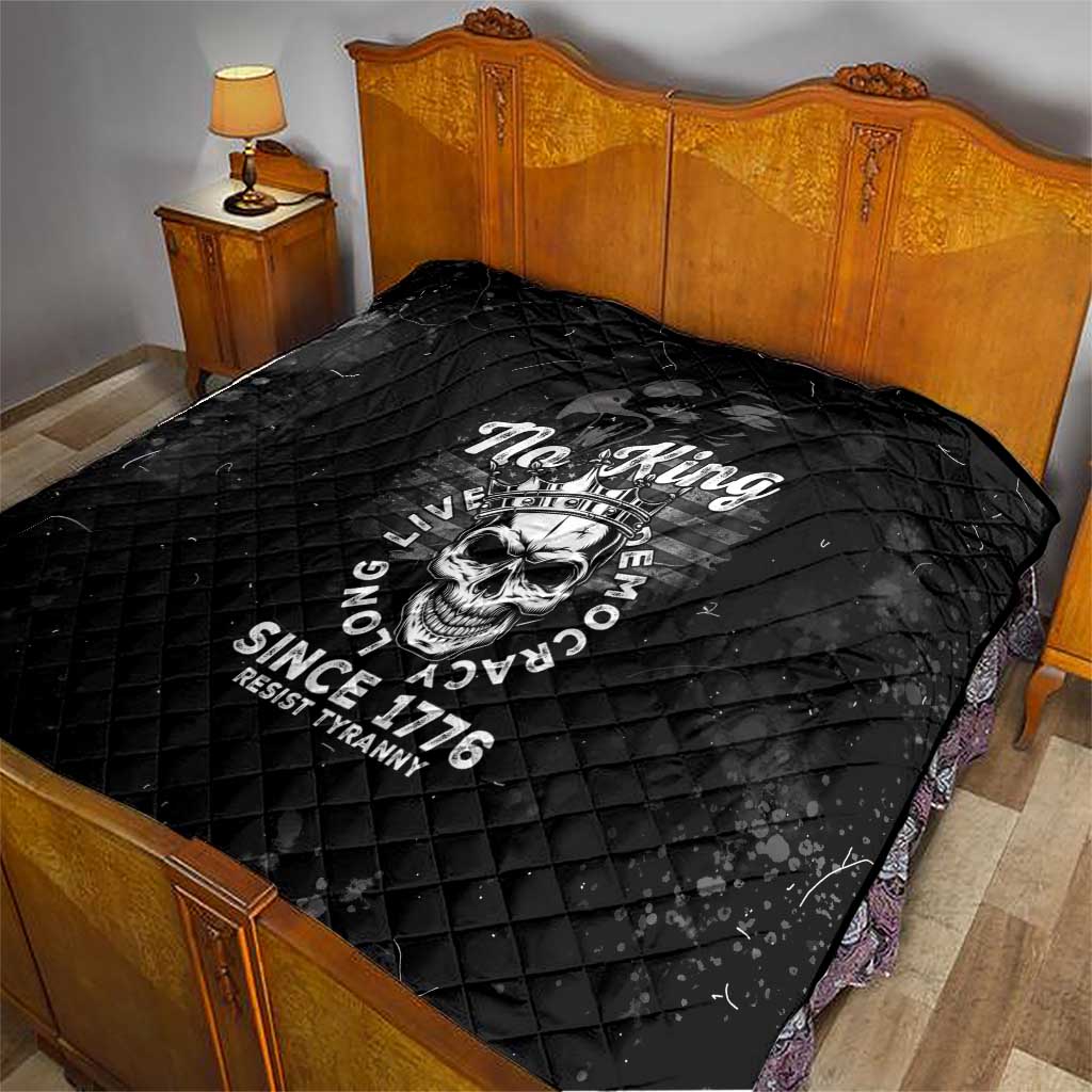 No Kings In America Quilt Resist Tyranny - Wonder Print Shop