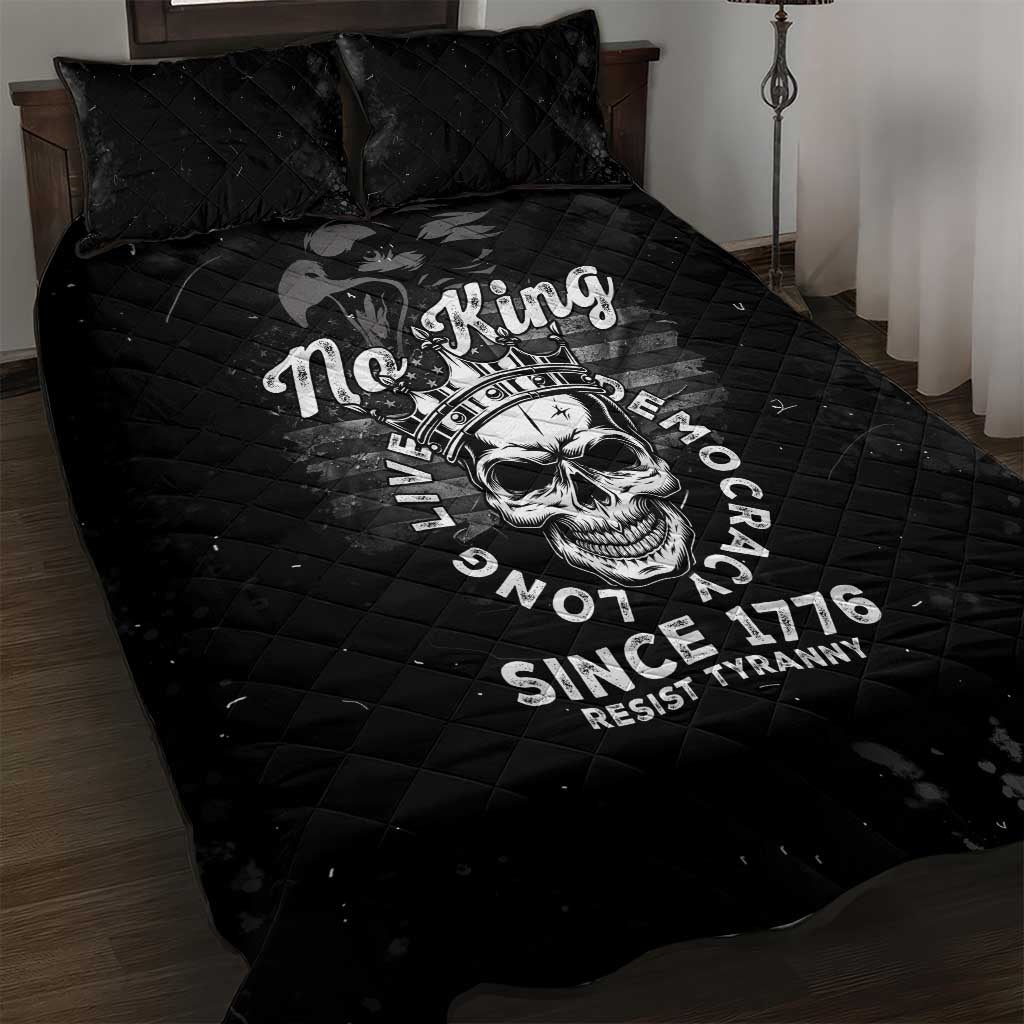 No Kings In America Quilt Bed Set Resist Tyranny - Wonder Print Shop