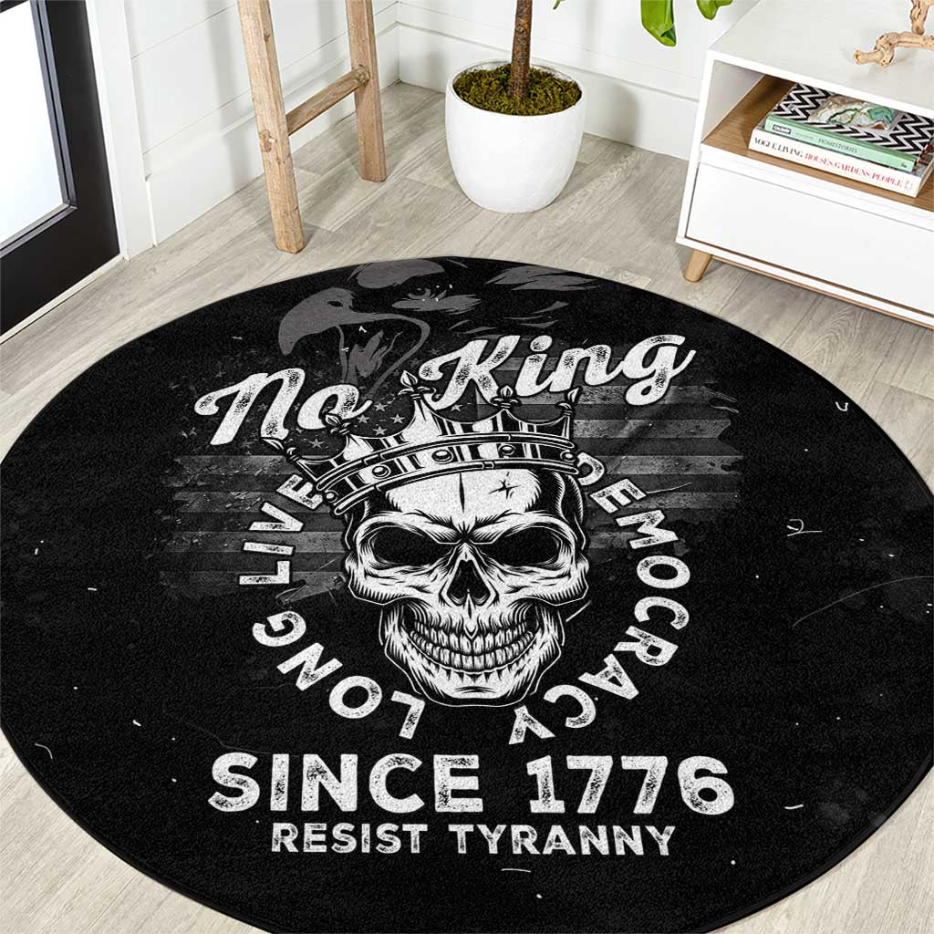 No Kings In America Round Carpet Resist Tyranny - Wonder Print Shop