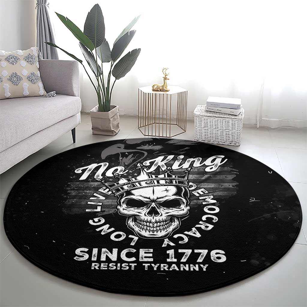 No Kings In America Round Carpet Resist Tyranny - Wonder Print Shop