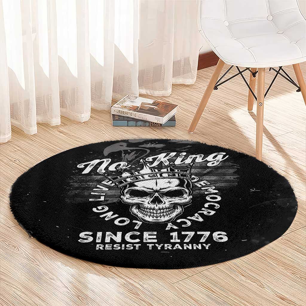 No Kings In America Round Carpet Resist Tyranny - Wonder Print Shop