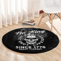 No Kings In America Round Carpet Resist Tyranny - Wonder Print Shop