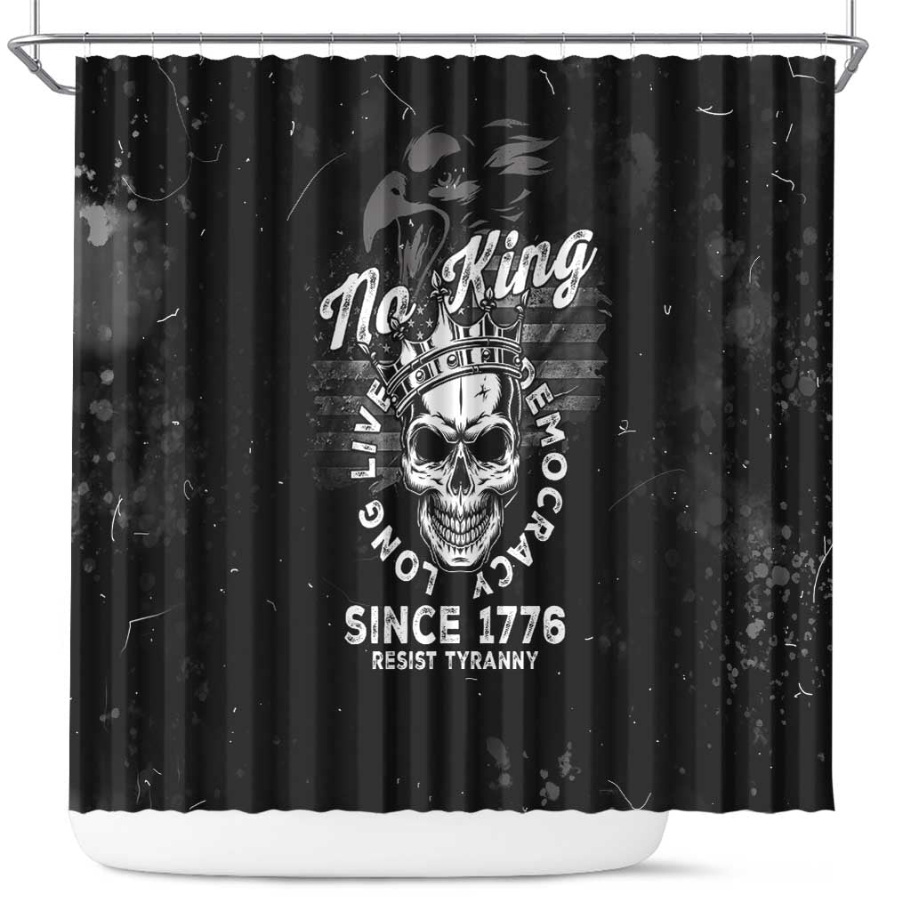 No Kings In America Shower Curtain Resist Tyranny - Wonder Print Shop