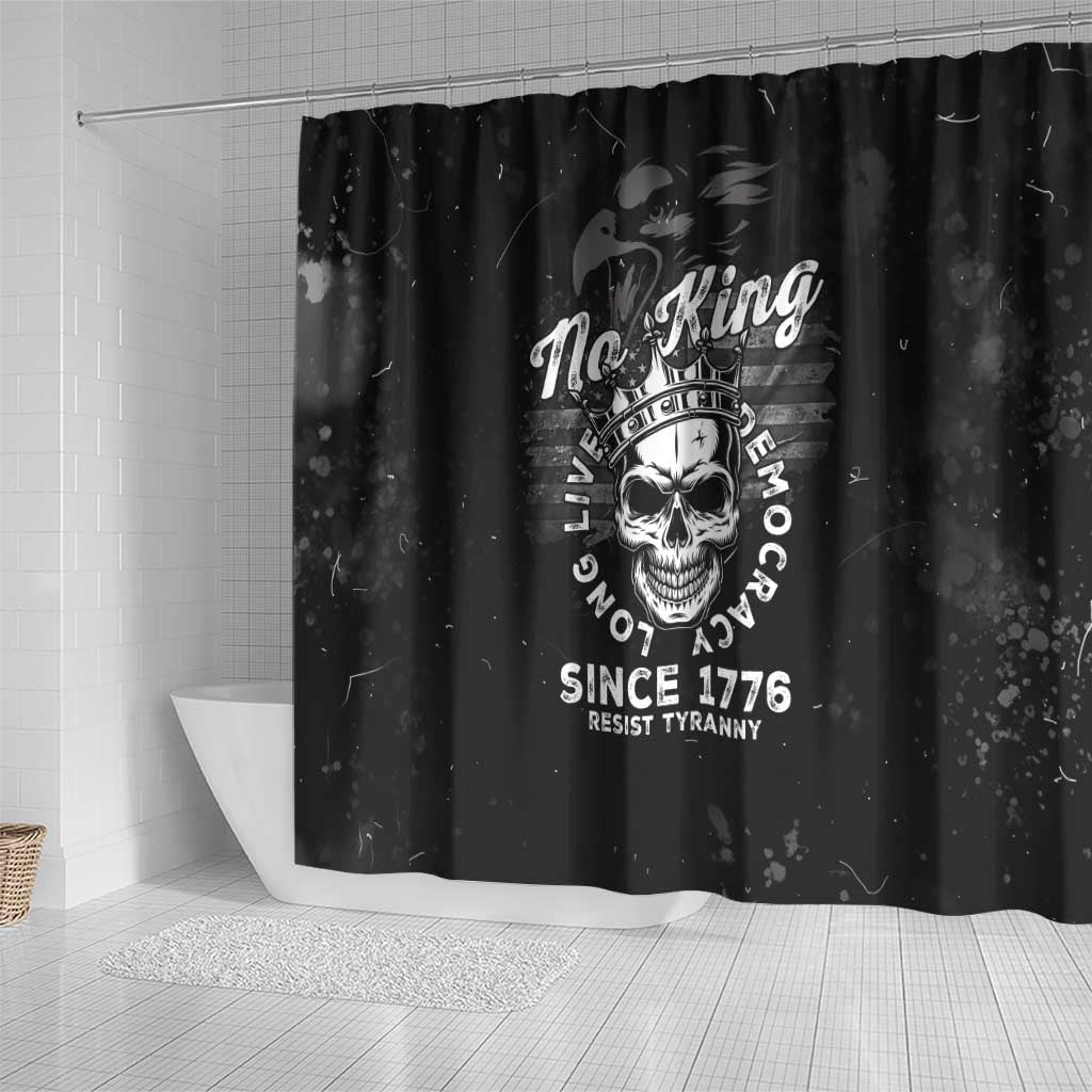 No Kings In America Shower Curtain Resist Tyranny - Wonder Print Shop