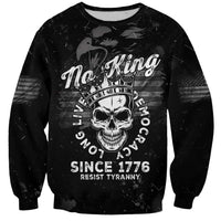 No Kings In America Sweatshirt Resist Tyranny - Wonder Print Shop