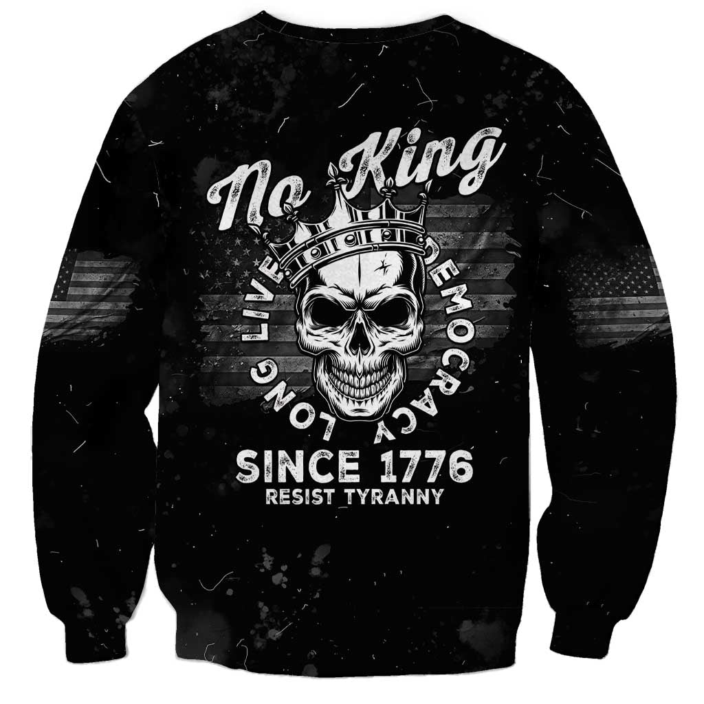 No Kings In America Sweatshirt Resist Tyranny - Wonder Print Shop