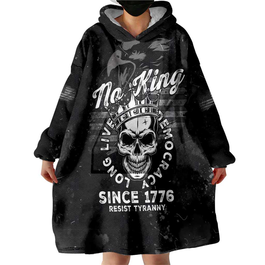 No Kings In America Wearable Blanket Hoodie Resist Tyranny - Wonder Print Shop