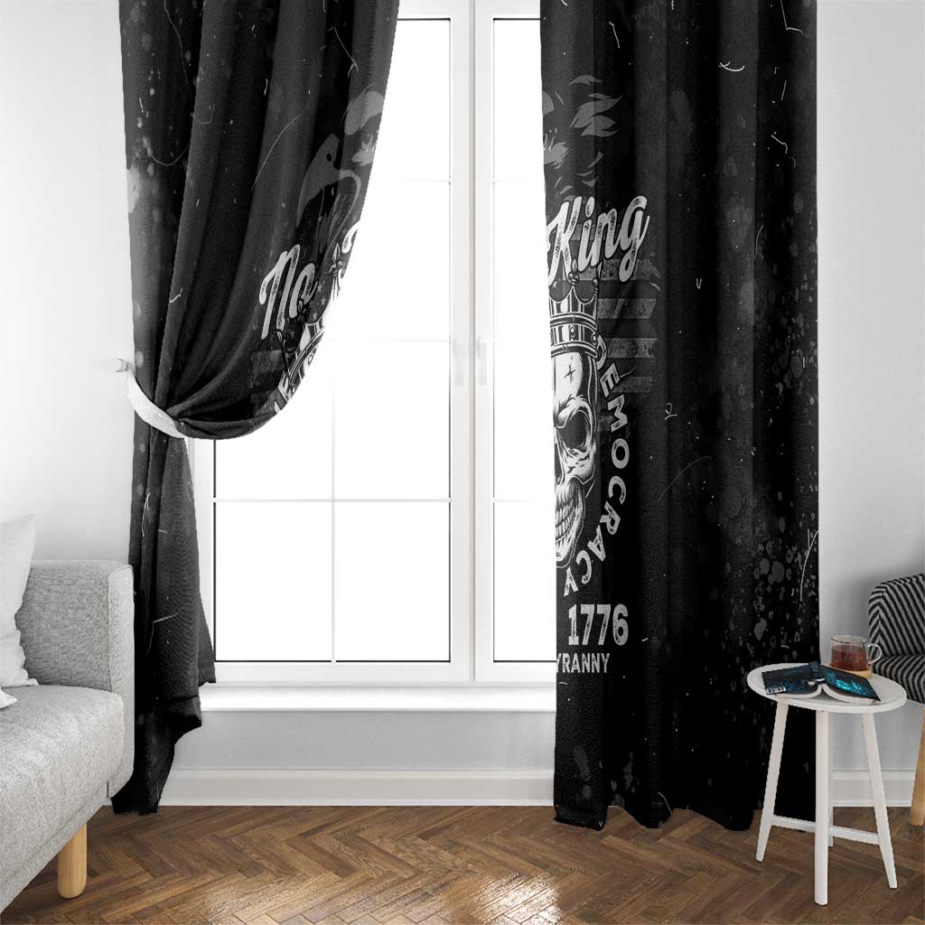 No Kings In America Window Curtain Resist Tyranny - Wonder Print Shop