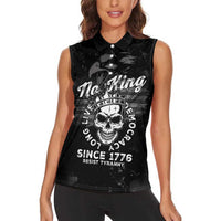 No Kings In America Women Sleeveless Polo Shirt Resist Tyranny - Wonder Print Shop