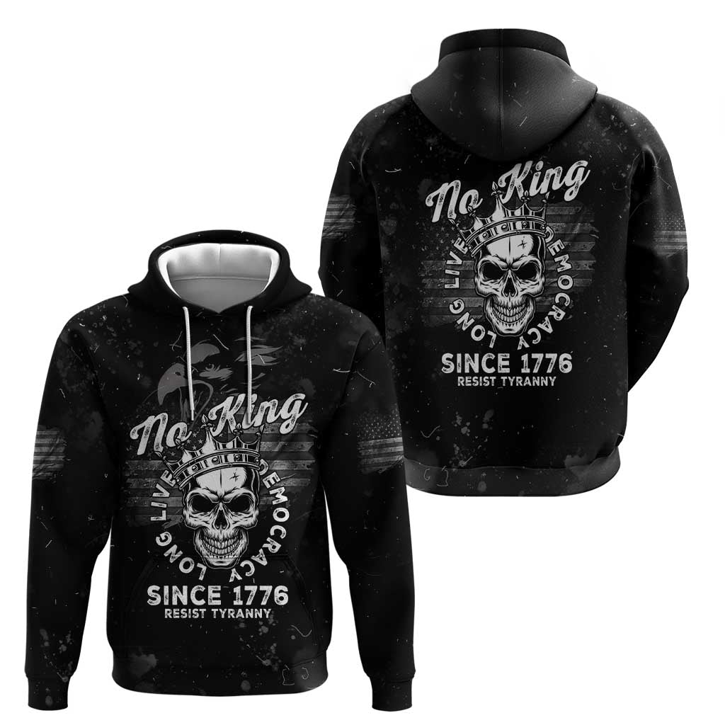 No Kings In America Zip Hoodie Resist Tyranny - Wonder Print Shop