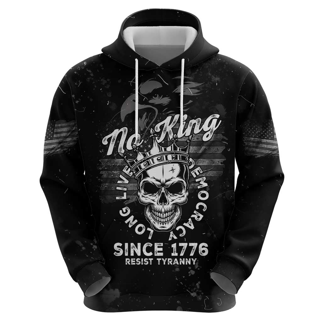 No Kings In America Zip Hoodie Resist Tyranny - Wonder Print Shop
