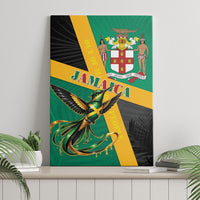 Jamaica Independence Day Canvas Wall Art Coat Of Arms With Doctor Bird Tropical Vibes