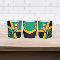 Jamaica Independence Day Ceramic Mug Coat Of Arms With Doctor Bird Tropical Vibes