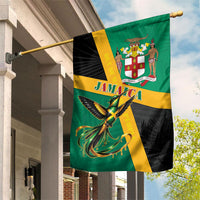 Jamaica Independence Day Garden Flag Coat Of Arms With Doctor Bird Tropical Vibes